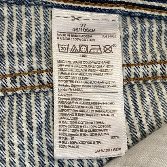 Banana Republic Denim White Stripe 27” Roll-Up Short (J1056) - Picture 14 of 14